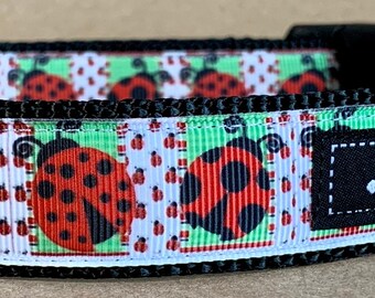 Ladybug 1 Inch Width Dog Collar - Etsy