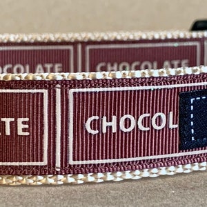 Chocolate Bar Dog Collar
