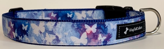 ブルーバタフライズ ドッグカラー - Etsy 日本