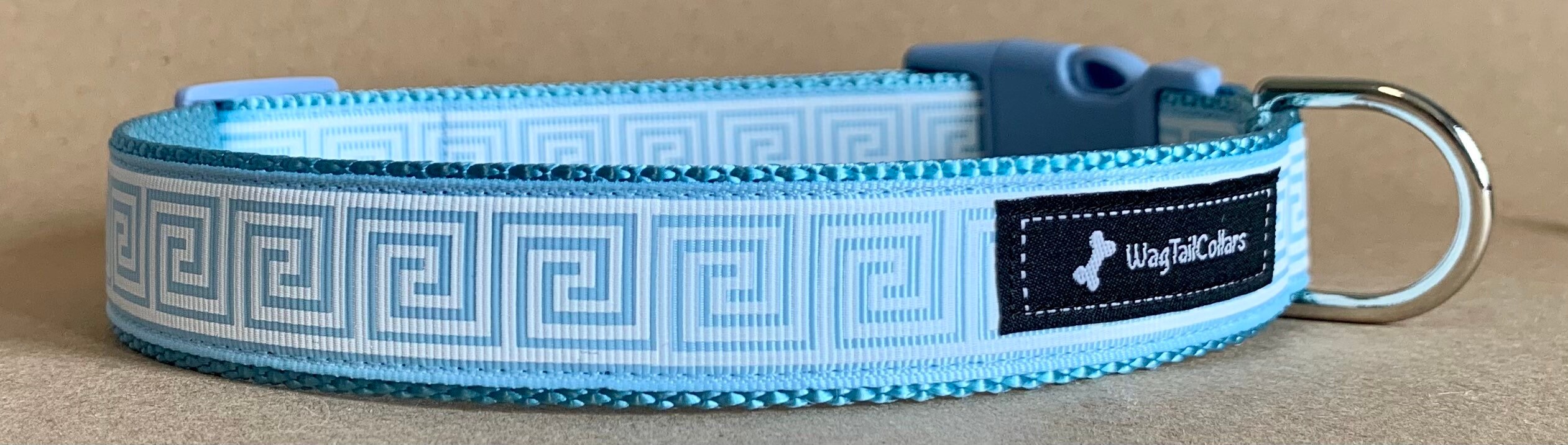 Greek Key Dog Collar Etsy