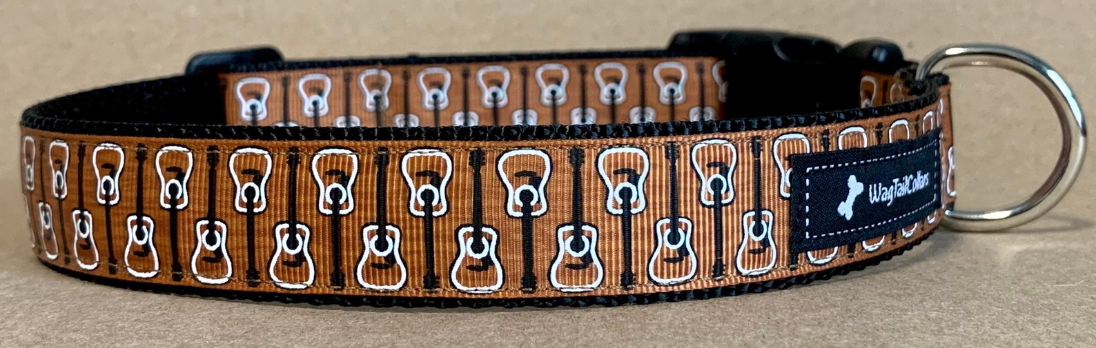 Dual Guitars Dog Collar Etsy
