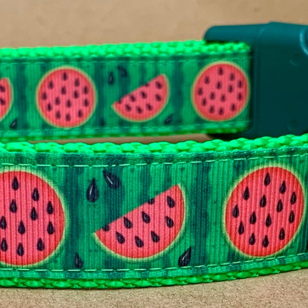 Watermelon Rine Dog Collar