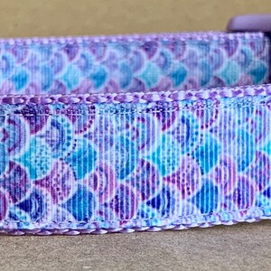 Lavender Mermaid Dog Collar