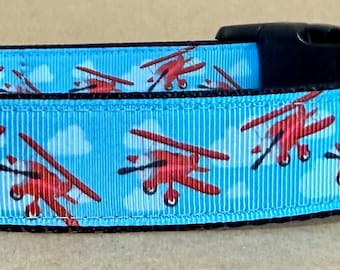 Lutes Airplanes Dog Collar