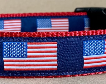 American Flag Dog Collar
