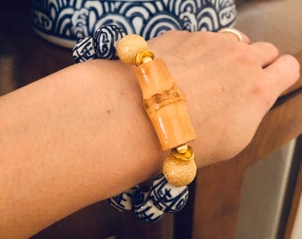 Chinoiserie Bamboo ID bracelet