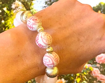 Chinoiserie Pretty in Pink Bracelet