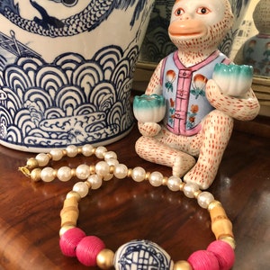 Chinoiserie Pearly Bead Necklace image 2