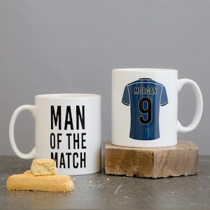 Personalised Team Strip Mug Custom Sport Or Football Kit Design Man Of The Match Motif Gift for Dad, Husband, Brother, Son, Father image 8