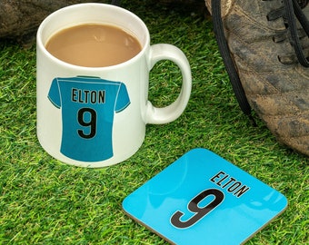 Personalised Team Strip Mug | Custom Sport Or Football Kit Design | "Man Of The Match" Motif |Gift for Dad, Husband, Brother, Son, Father