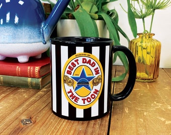Best Dad in the Toon Mug Coaster & Keyring Set | Father’s Day Gift | Best Mam Pal Sister Brother Friend | Newcastle Brown Ale | For Geordies
