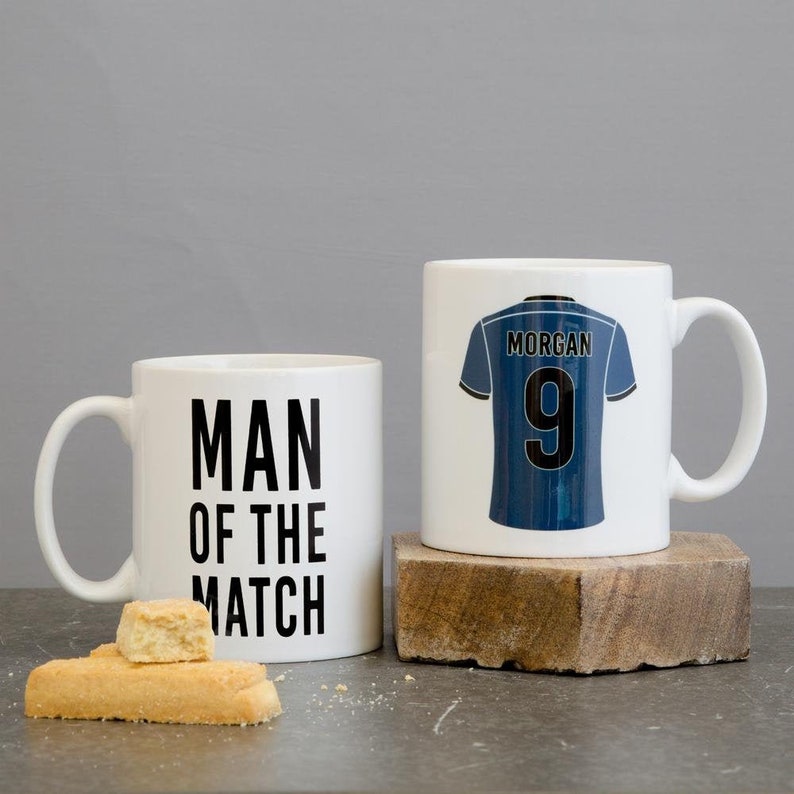 Personalised Team Strip Mug Custom Sport Or Football Kit Design Man Of The Match Motif Gift for Dad, Husband, Brother, Son, Father image 8