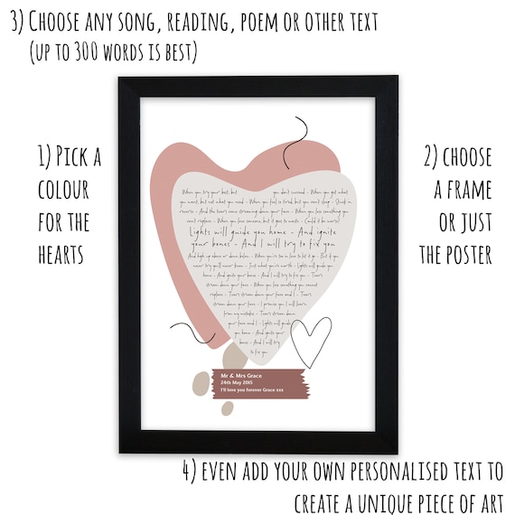 Valentines Anniversary Details about Wedding vintage song lyrics personalised print Any Song Valentines Anniversary Details about Wedding vintage song lyrics personalised print Any Song