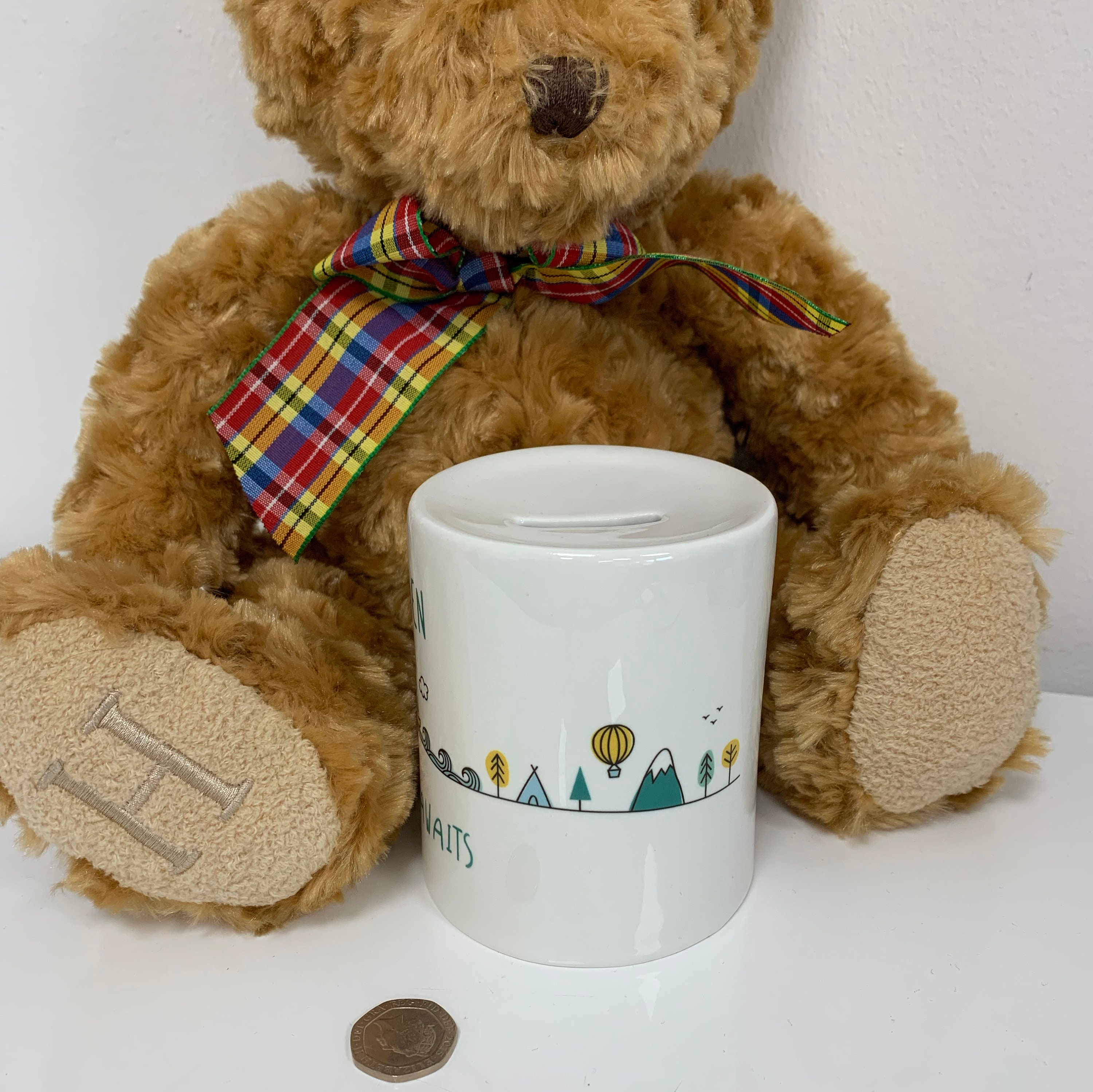 Personalised Adventure Children's Money Box 1st Birthday Etsy UK