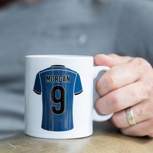 Personalised Team Strip Mug Custom Sport Or Football Kit Design Man Of The Match Motif Gift for Dad, Husband, Brother, Son, Father image 3