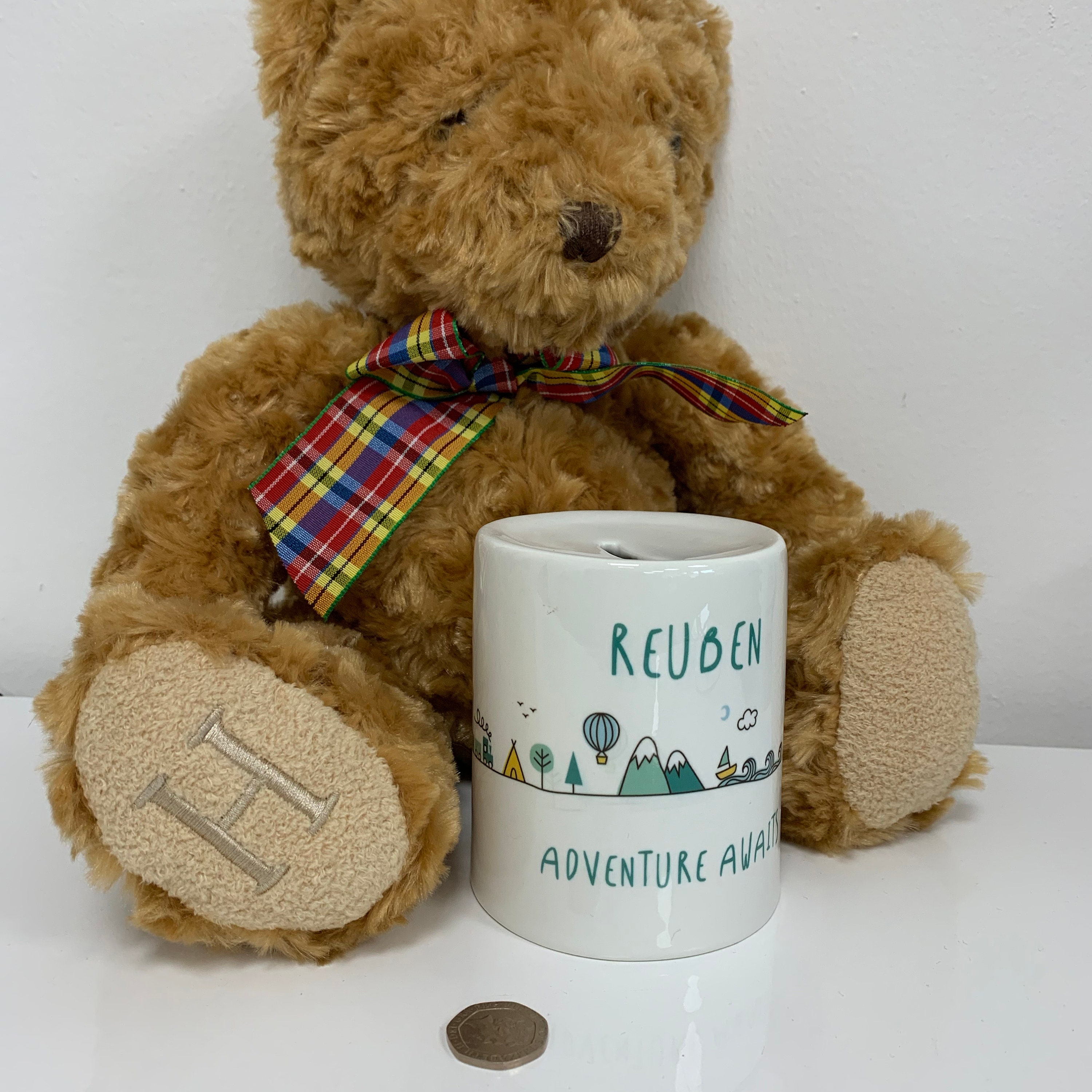 Personalised Adventure Children's Money Box 1st Birthday Etsy UK