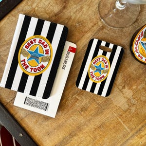 Best in Toon gepersonaliseerde paspoorthouder Newcastle fan reisbagagelabel