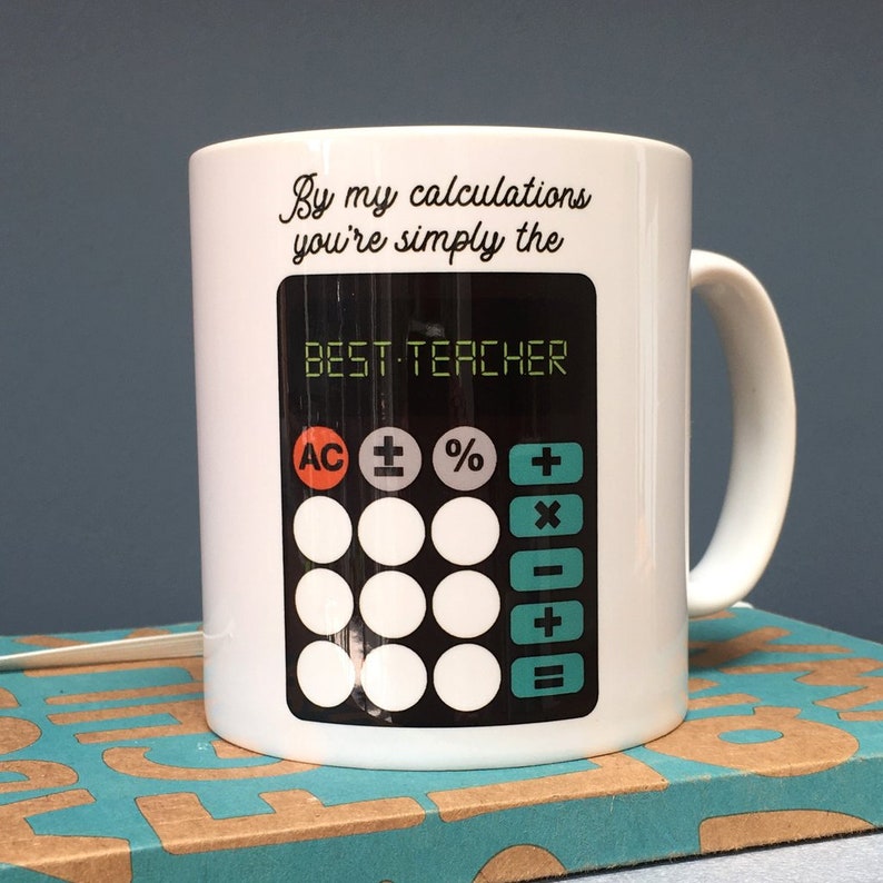 World's Best Maths Teacher Personalised Gift Mug Set Funny Present School leavers gift end of term Christmas mathematics lecturer tutor image 4