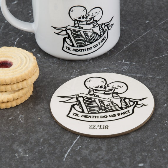 Pareja de esqueletos góticos Coaster Til Death Do Us Part - Etsy México Pareja de esqueletos góticos Coaster Til Death Do Us Part - Etsy México