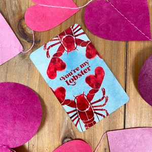 Biglietto d'auguri per San Valentino "Sei la mia aragosta" personalizzato - Stampa fotografica romantica per partner, lei, lui, fidanzato, marito, regalo di anniversario