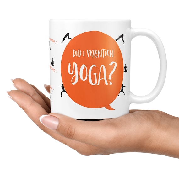 Personalised Yoga Mug With Yoga Salutation Print Yoga Gift for Yogi,  Mindfulness, Calm, Pilates Mothers Day Gift Fitsperation 
