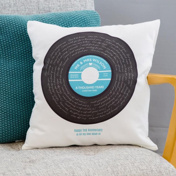 Any Song Lyrics 2nd Anniversary Gift Vinyl Record Art With Etsy