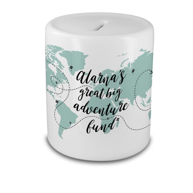 Personalised Adventure Travel Money Box Fund for Wanderlust Etsy UK