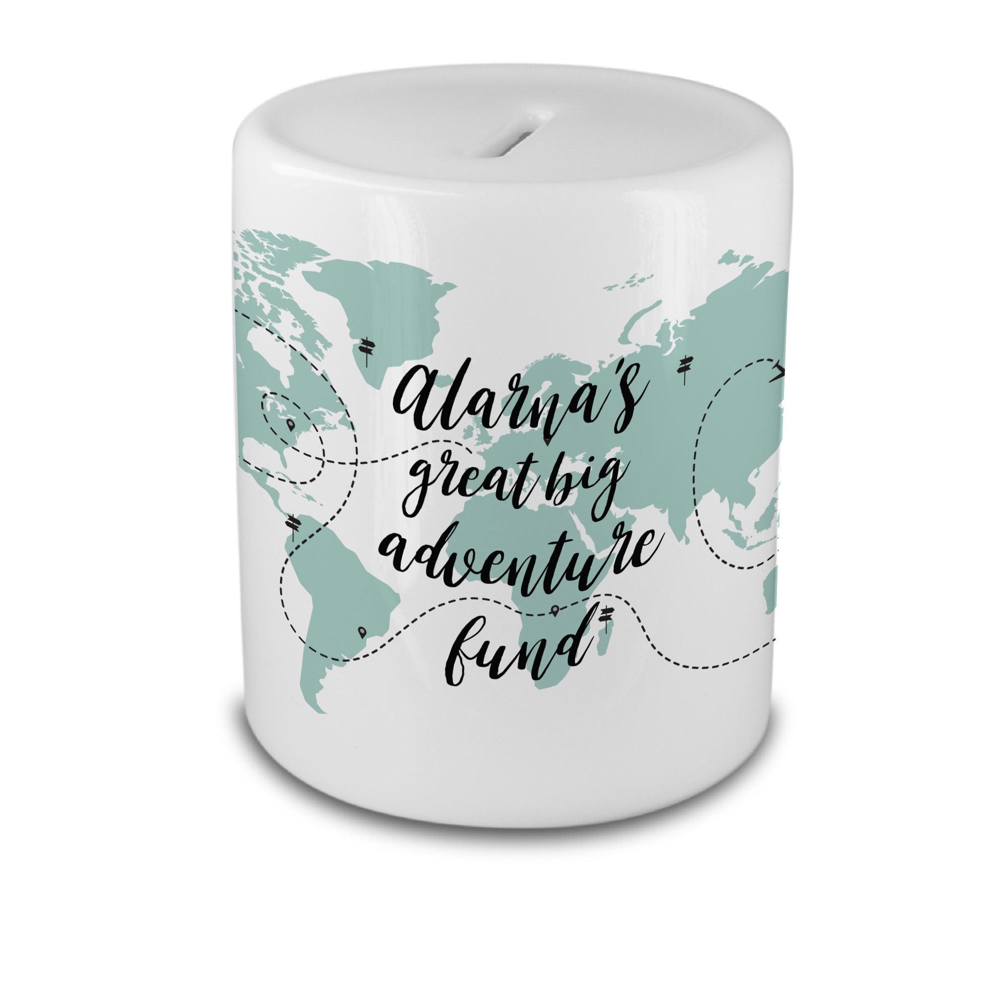 Personalised Adventure Travel Money Box Fund for Wanderlust Etsy UK