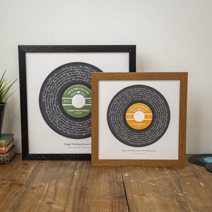 Any Song Lyrics Customised Print - Gift for Mom, Present Ideas for Wife Girlfriend Bride Lady, Wall Art, Home Decor, Music Poster, New Home