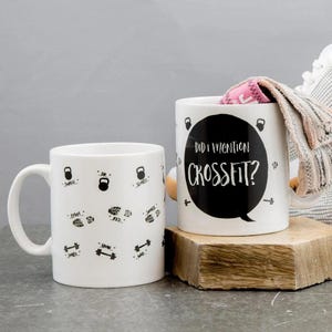 Lustige Crossfitter Tasse - Habe ich schon Crossfit erwähnt - mit personalisierten Begriffen für Spaß Vatertags-Fitnessstudio Geschenk - Fitnessgeschenk Geburtstag
