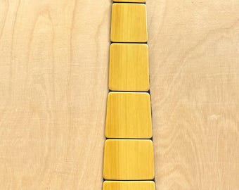 Yellow Heart Wood Necktie