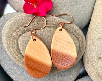 Cedar “Tear Drop” Earrings- Large