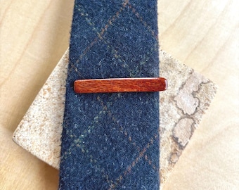 Leopard Wood Tie Bar