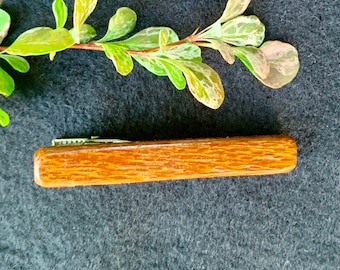 Leopard Wood Tie Bar