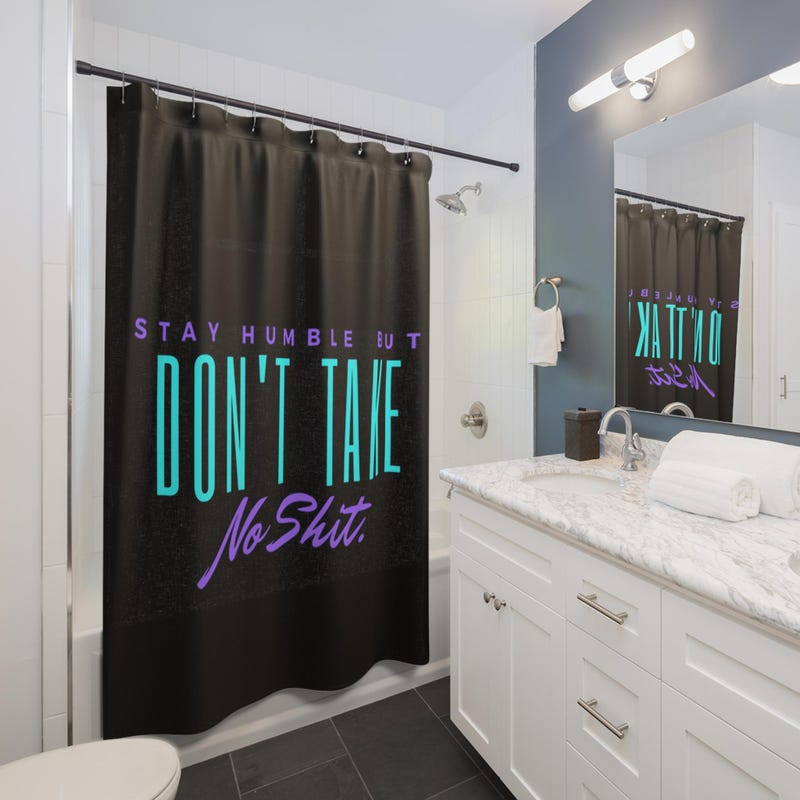 Quote Shower Curtain - Etsy
