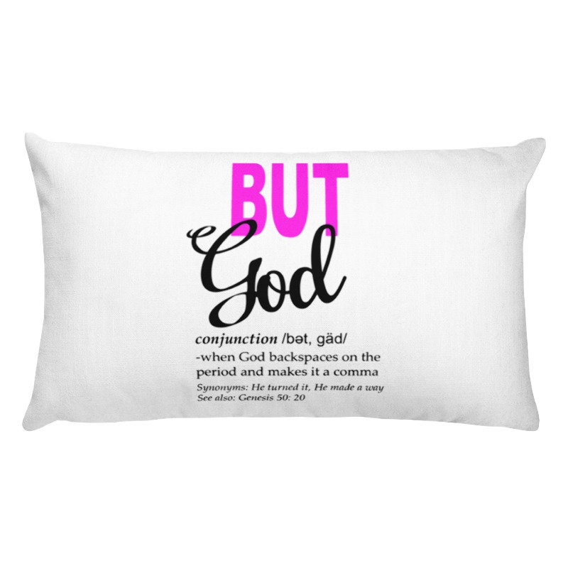 But God Christian Pillow Christian Pillow Gift Scripture Etsy