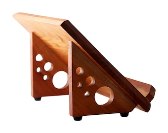 Elegant Cherry Wood Book Stand, Cookbook Holder, Book Lover Gift for Reader, Bible Display Stand, Book Accessories