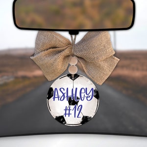 Dirty Soccer Ball Car Charm Digital Download | Round Ornament