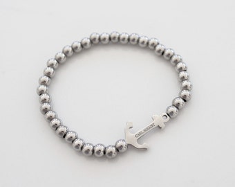 Silver Anchor Bracelet - High Quality - Unisex - Free Shipping