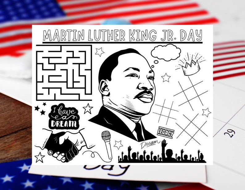 Martin Luther King Jr, Happy MLK Day 2024, Instant Download Etsy