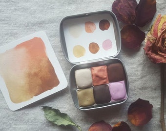 Skintones Mini Palette - *Limited Stock* - 6 Half Pans - Handmade Watercolours