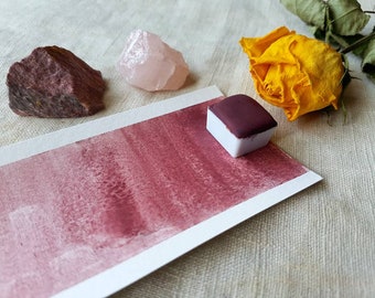 Potters Pink - Single Half Pan - Handmade Watercolours