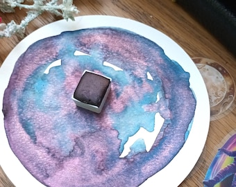 Satune - Blue / Red - Single Half Pan - Handmade Watercolours