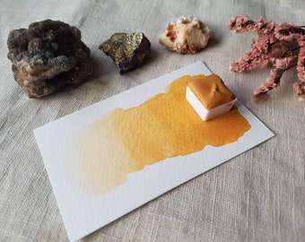 Titanium Orange - Single Pan - Handmade Watercolours