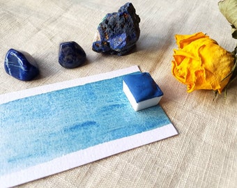 Azzurrite genuina *Molata a mano - Singola mezza padella