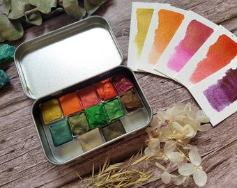 Golden Colour Series - Duochrome - Singles / 12 Set - Handmade Watercolours