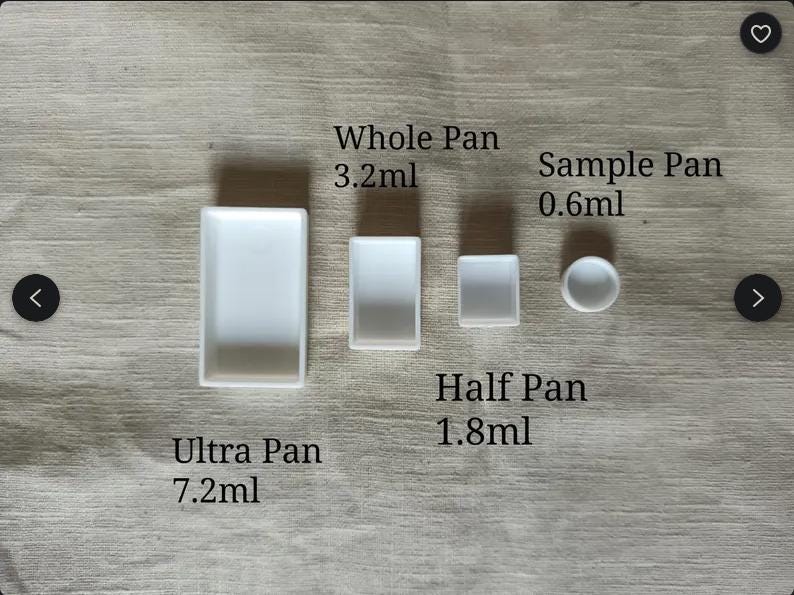 Paynes Blue - enkele halve pan - handgemaakte aquarellen afbeelding 4