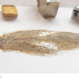 Dark Chromium Oxide Green - Single Half Pan - Handmade Watercolours image 3