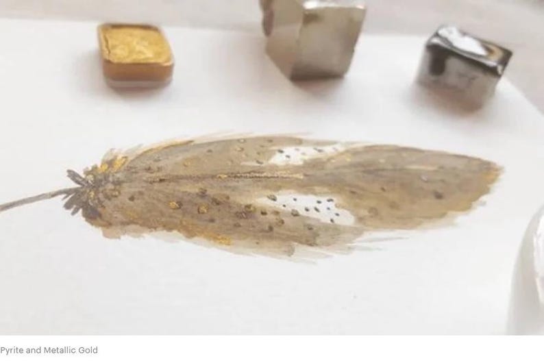 Dark Chromium Oxide Green - Single Half Pan - Handmade Watercolours image 3