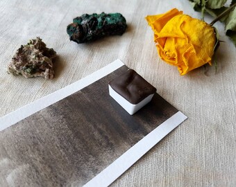 Chroom: *Beperkte voorraad! * Enkele halve pan - handgemaakte aquarellen